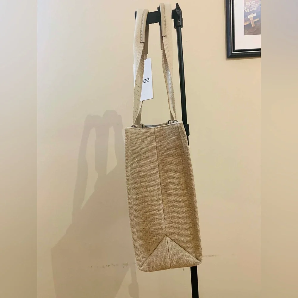 NWT CHLOÉ Medium Woody Tote Bag in Boyish Brown - Picture 6 of 12